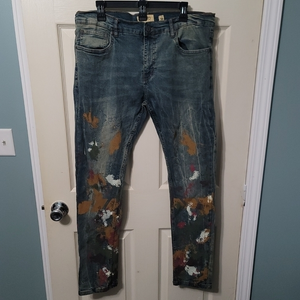 FWRD Denim Skinny Paint Jeans Men's‎ 38 Great Condition